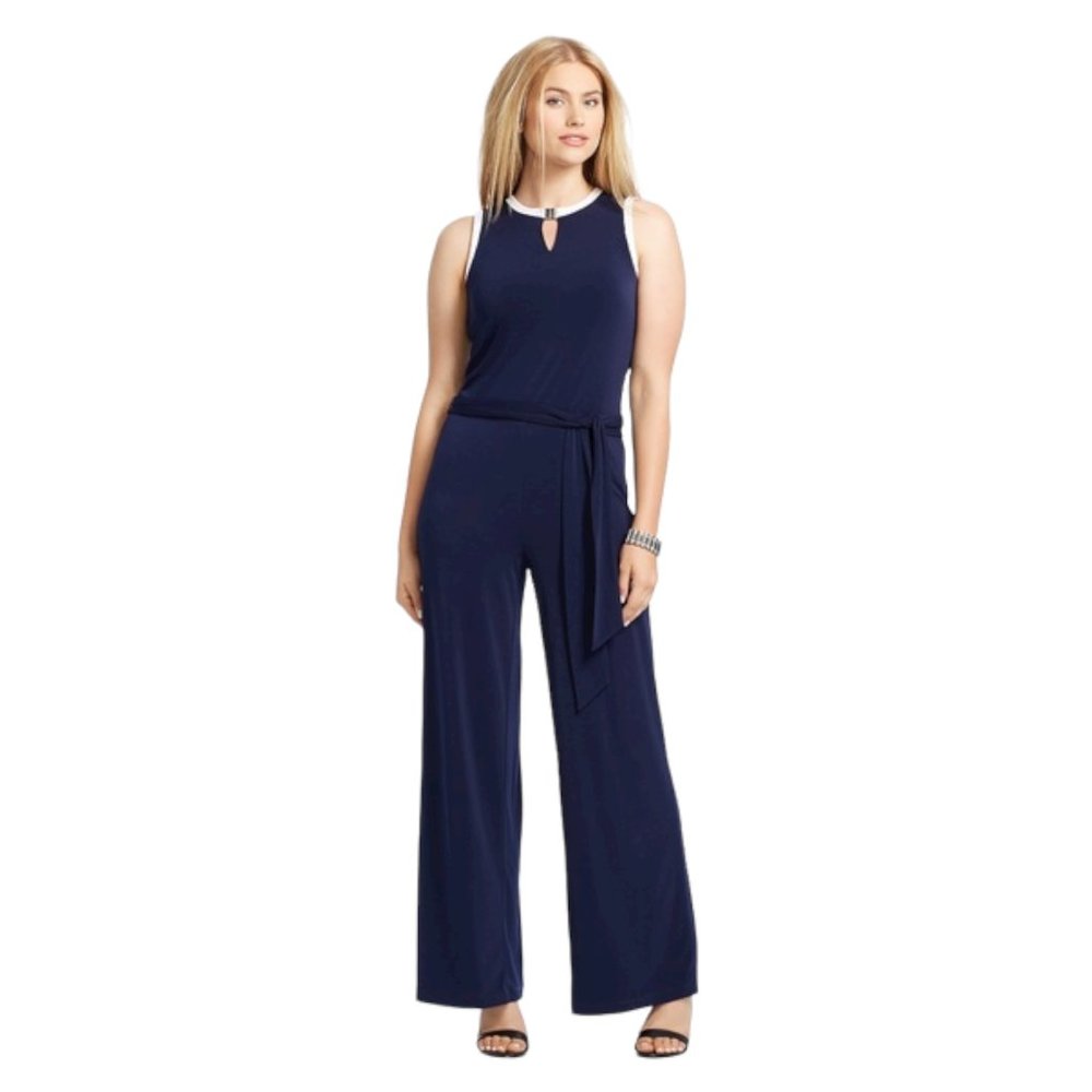 Ralph Lauren Woman's Blue Jumpsuit Size Medium
